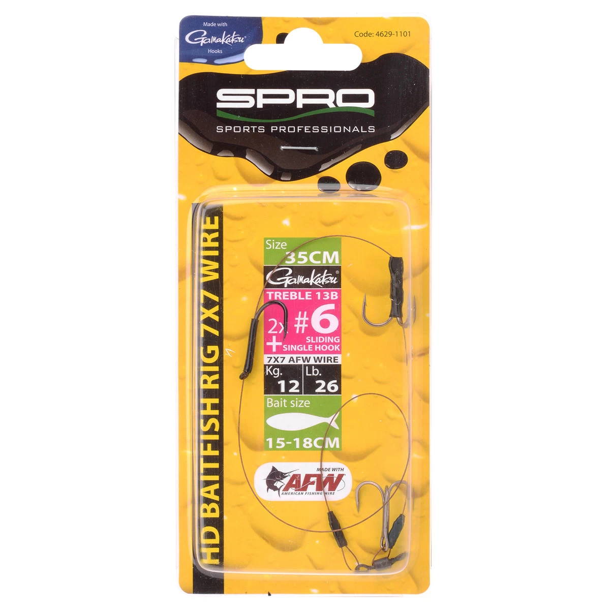 Spro Heavy Duty Baitfish Rig 7x7 AFW 4 Spro Heavy Duty Baitfish Rig 7x7 AFW - Afbeelding 2