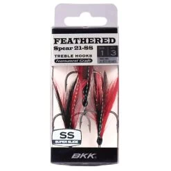 BKK Feathered Spear 21-SS Treble Hook Black & Red -Fishing Gear Verkoop 73a4e9783565442e90d39a255287372b