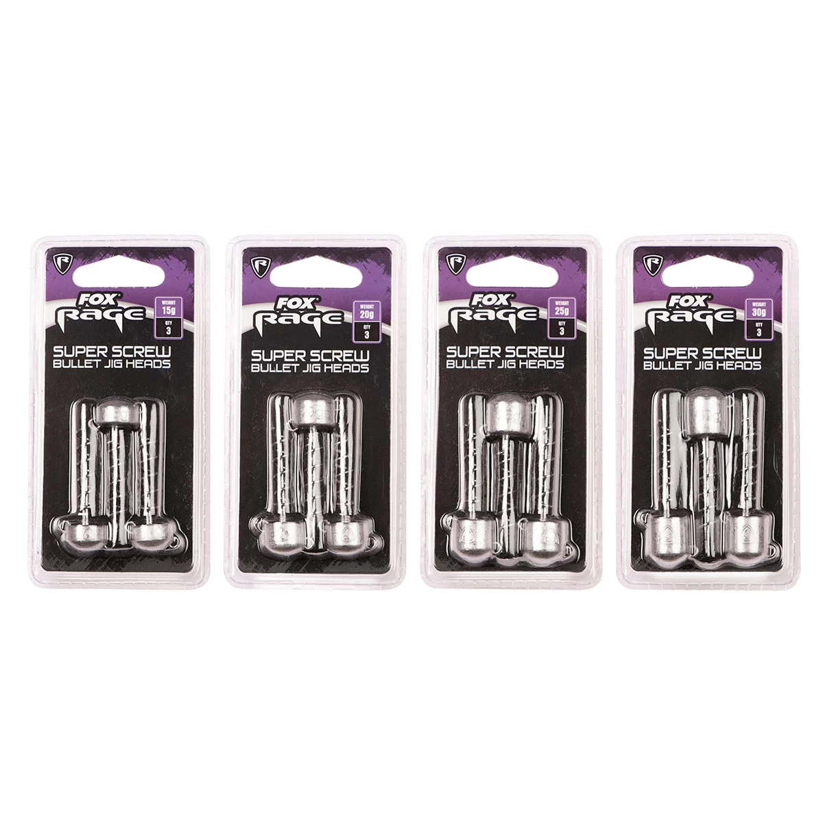 Fox Rage Super Screw Bullet Heads 4 Fox Rage Super Screw Bullet Heads - Afbeelding 2