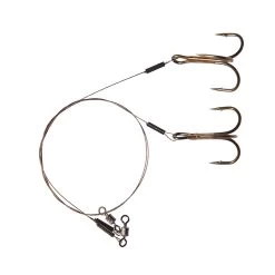 Dragon Single Treble Hook Leader 40CM 18KG Size 1